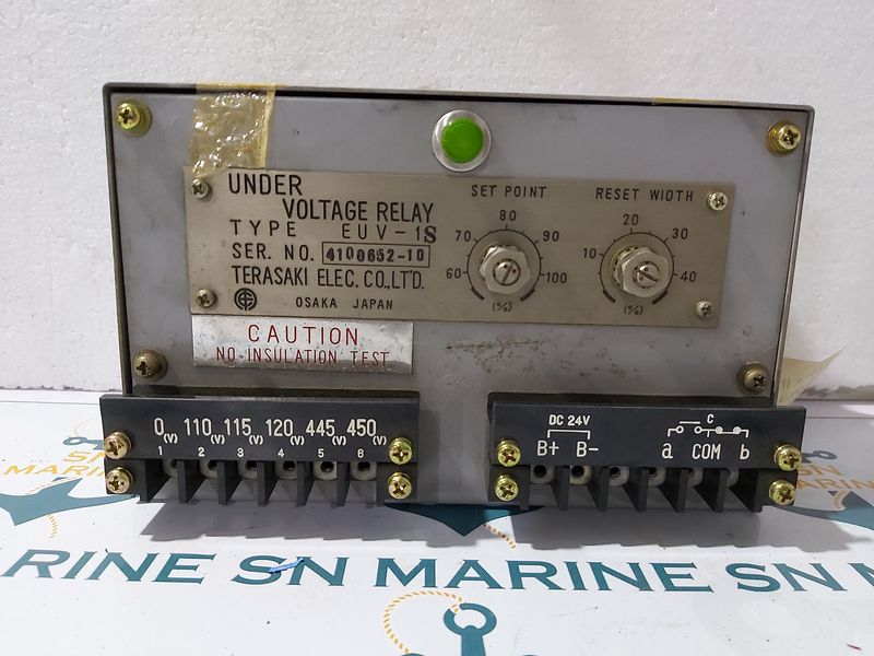 TERASAKI UNDER VOLTAGE RELAY EUV-1S