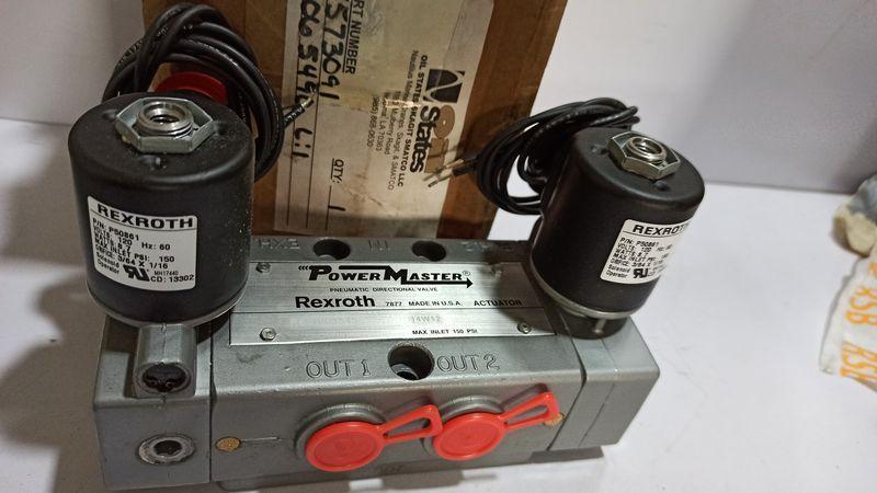 Rexroth R431008545 14W12 Actuator Power Master Pneumatic Directional Valve