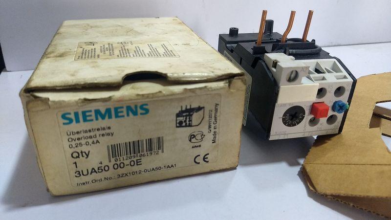 Siemens 3UA50 00-0E Overload Relay 0.24 - 0.4A Germany