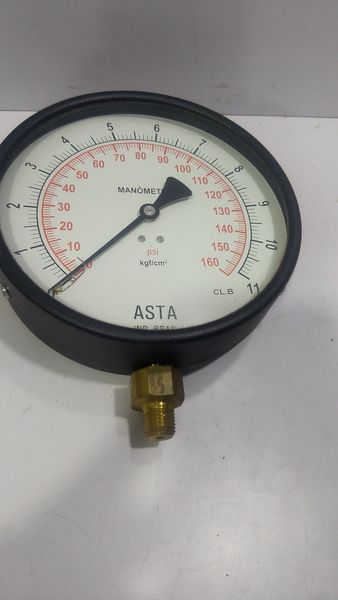 ASTA Ind. Bras. Manometer 0-160 PSI