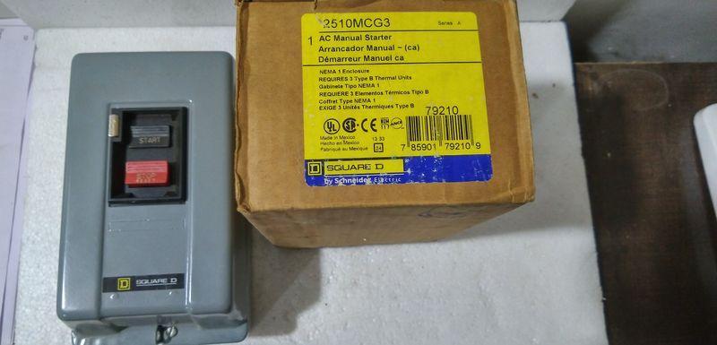 SQUARE D 2510MCO3 AC Manual Starter New in Box