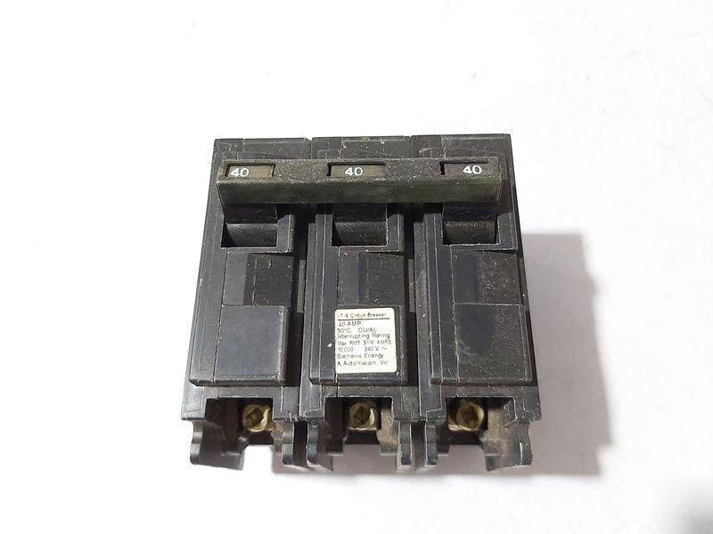 SIEMENS Q340M 3-POLE 40A CIRCUIT BREAKER