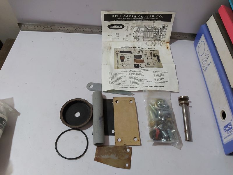 PELL CABLE CUTTER C62 HYDRASHEAR REPLACEMENT PARTS OVERHAUL KIT