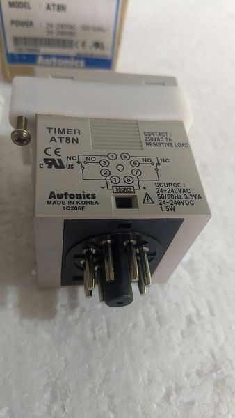 Autonics At8N Multi-Function Timer 24Vac-240Vac-Vdc (50/60 Hz)