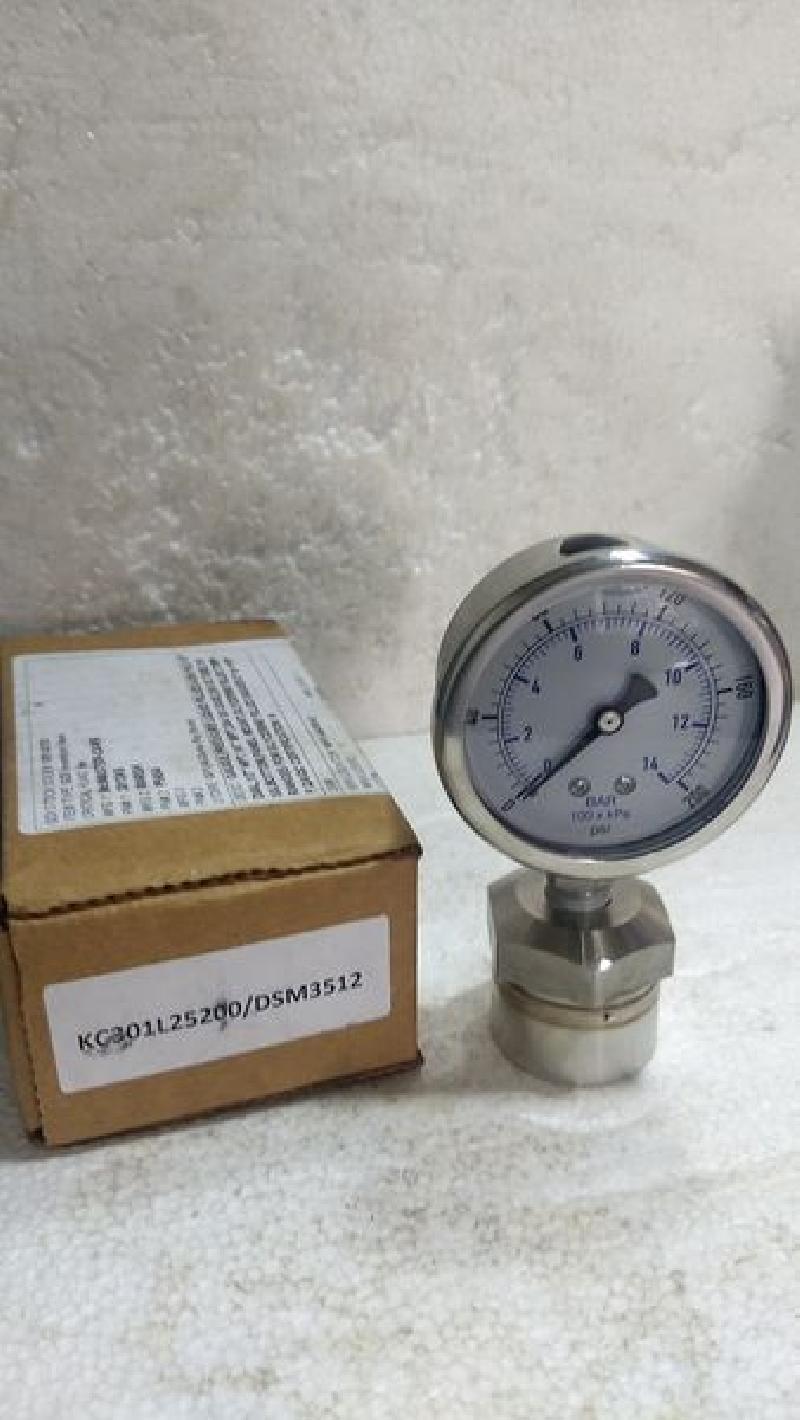 KODIAK KC301L25200/DSM3512 Pressure Gauge,2-1/2