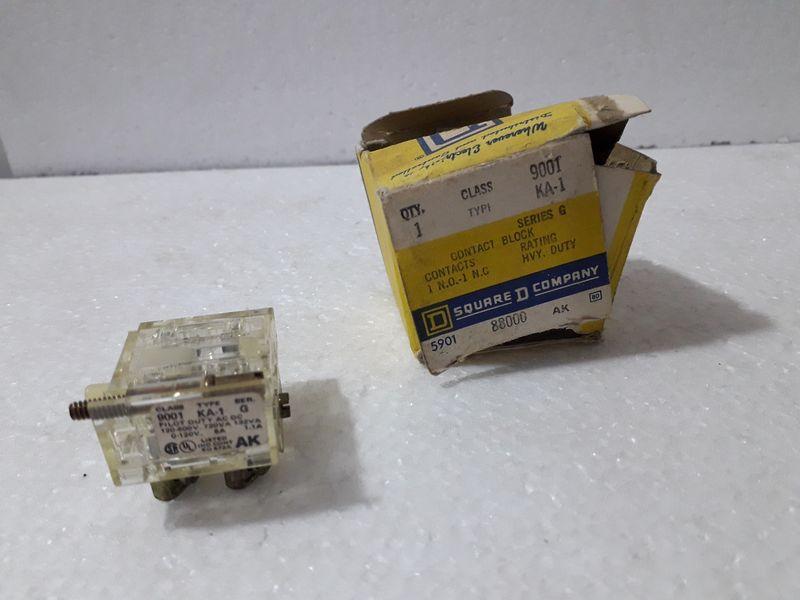 Square d 9001 KA-1 Contact Block Ser-G Pilot Duty  8 Pcs Lot