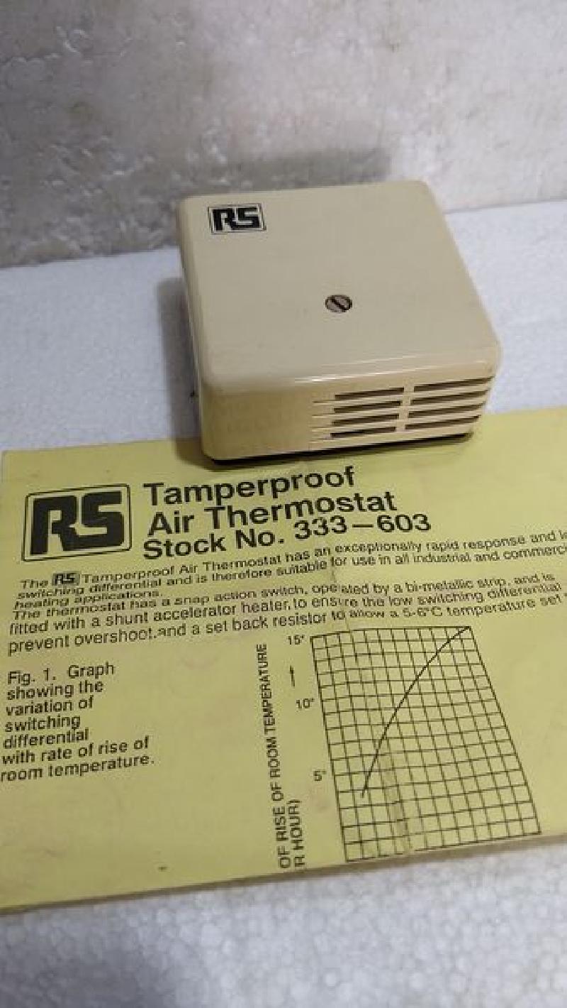 RS Tamperproof Air Thermostat Stock No. 333-603