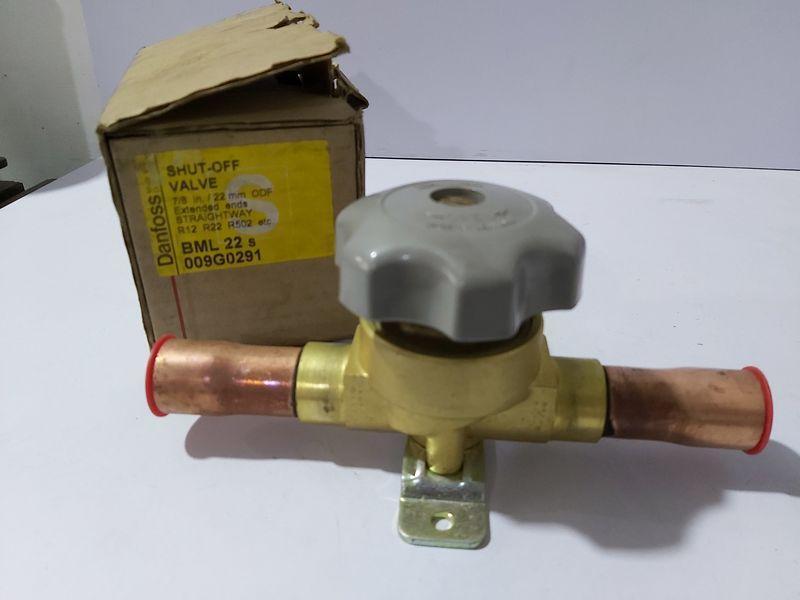 DANFOSS BML 22 S 009G0291 SHUT-OFF VALVE 7/8 IN 22MM ODF