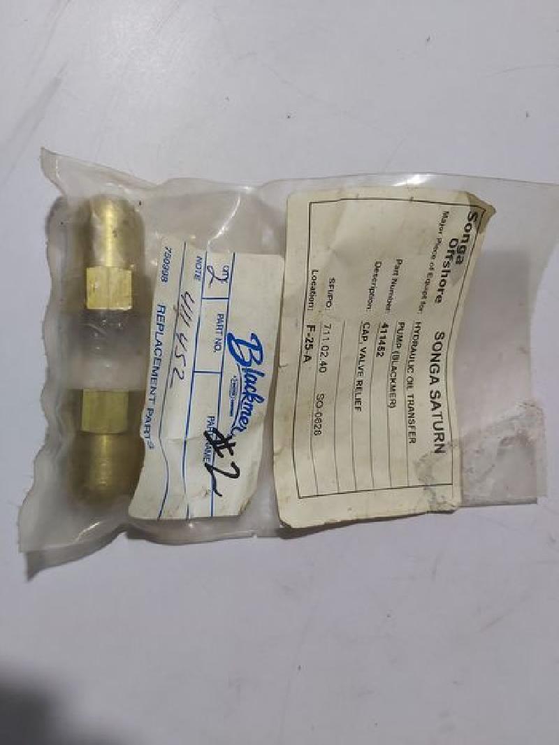 BLACKMER 411452 CAP RELIEF VALVE 2-PCS LOT SALE