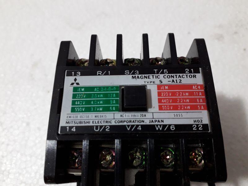 MITSUBISHI S-A12/ MSO-A12 Magnetic Contactor