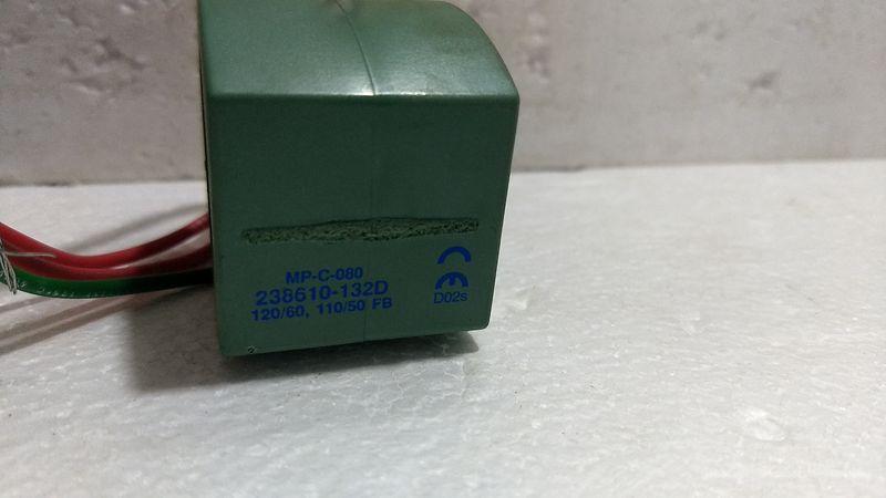 MP-C-080 - 238610-132-D Asco Red-hat 3 Way Solenoid Valve 120/60 - 110/50 FB