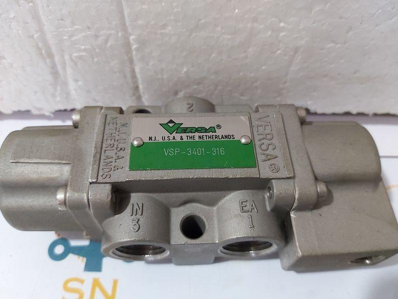 VERSA VSP-3401-316 3 WAY PNEUMATIC DIRECTIONAL VALVE