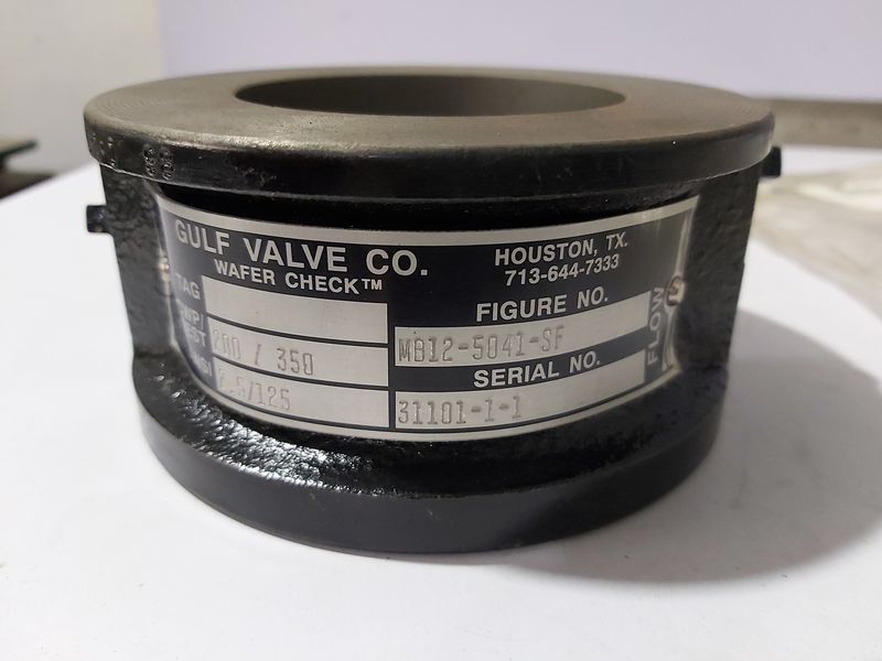 GULF VALVE MB12-5041-SF QUINCY 122220 WAFFER  CHECK VALVE