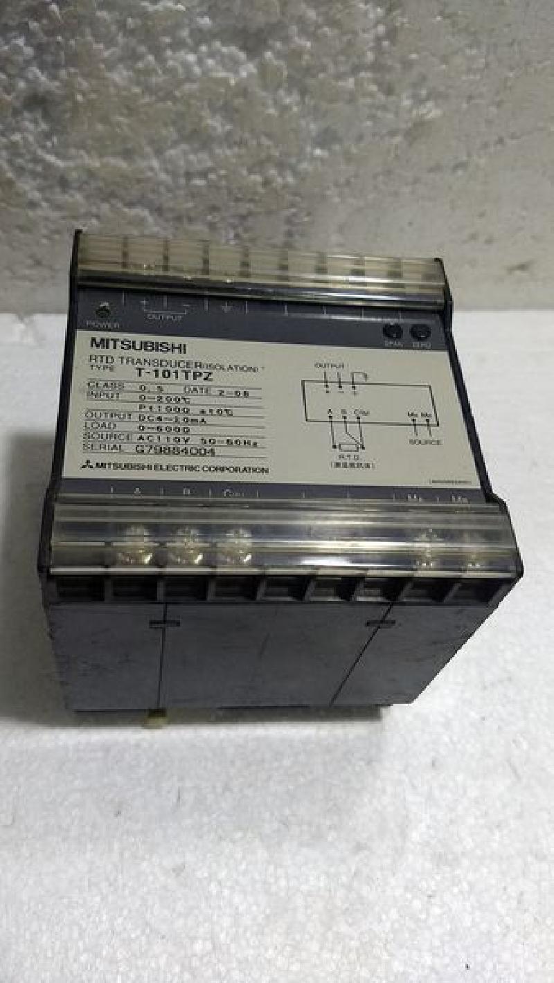 Mitsubishi RTD Transducer (isolation) T-101TPZ Class 0.5 In 0~200C Out DC4~20mA