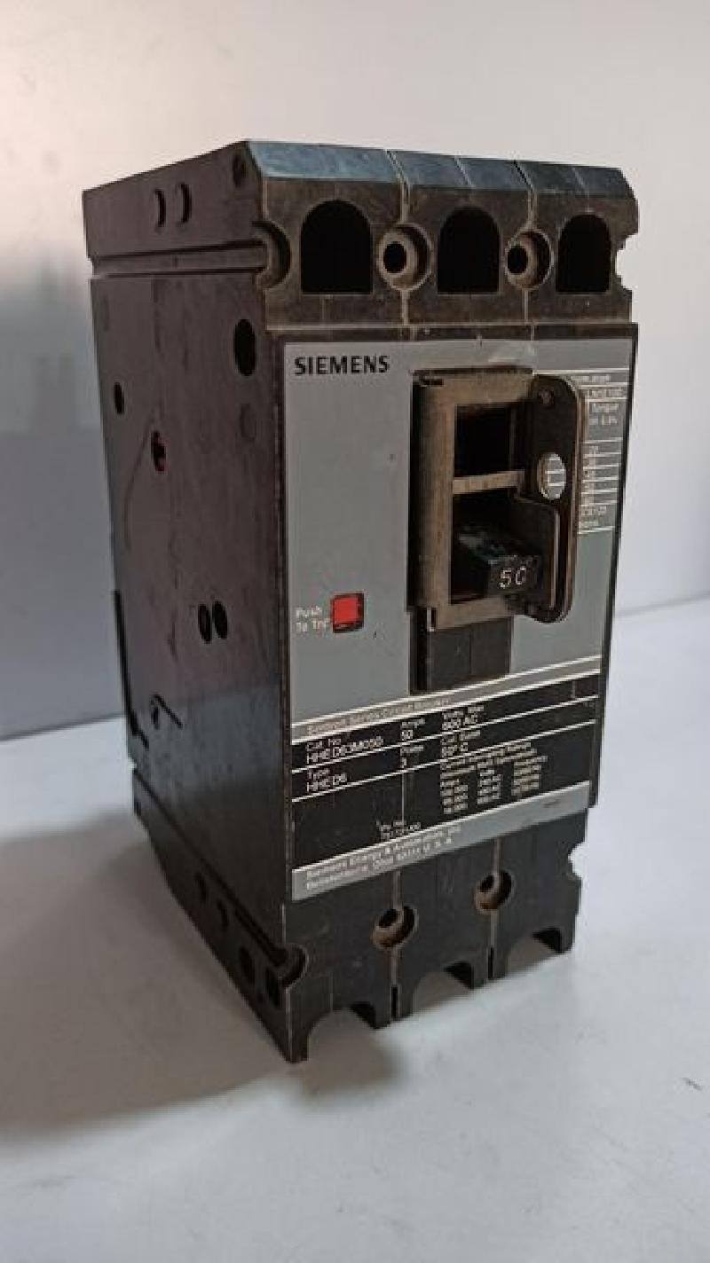 Siemens - Sentron Series Circuit Breaker - HHED63M050 - 50A - 600VAC 3P