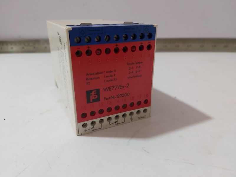 PEPPERL+FUCHS WE77/EX-2 PART NO-129200 SAFETY SWITCH AMPLIFIER