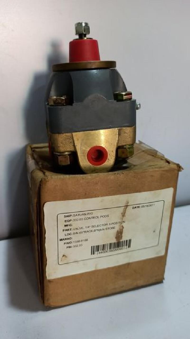 Selector Valve 3-position 1/4