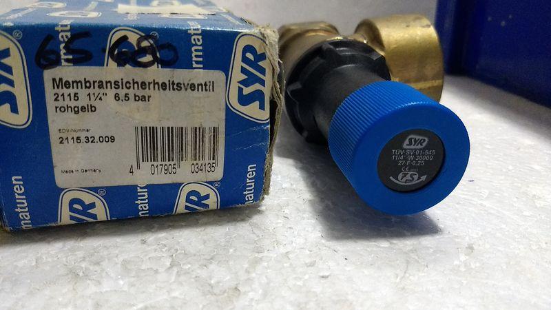 Membrane Safety Valve SYR 2115 1-1/4