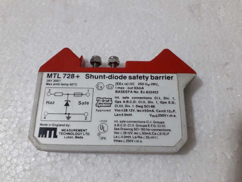 MEASUREMENT TECHNOLOGY MTL 728+ 28V, 300 OHM SHUNT-DIODE SAFETY BARRIER