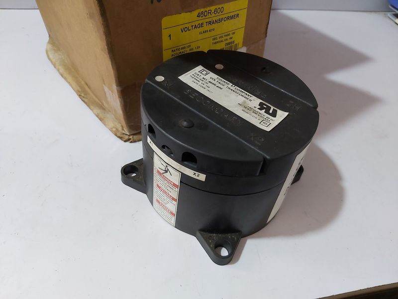 SQUARE D 460R-600 VOLTAGE TRANSFORMER CLASS 4210 RATIO-600:120