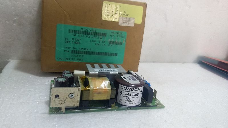 Power Supply Converter - 3 Outputs - 90-264VAC - 65 Watts GLC65-28G