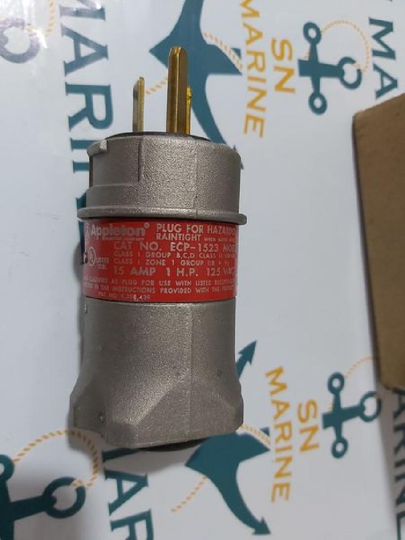 APPLETON ECP1523 ALUMINIUM 15AMP U-LINE PLUG MODEL-E