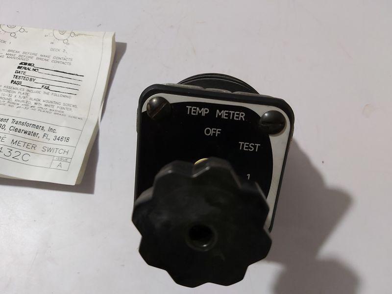 INSTRUMENT TRANSFORMER INC 952432C TEMPERATURE METER SWITCH