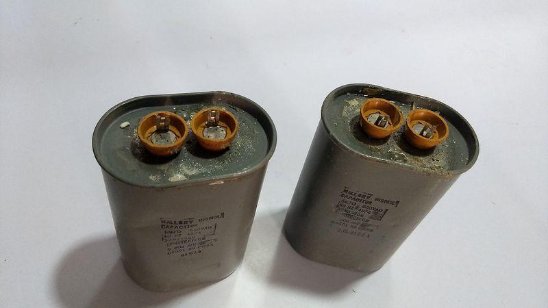 Hallory Bionol Capacitor 6MFD 660V 60HZ 4874 - 37NB6606 Protected NO PCBS - 2pcs