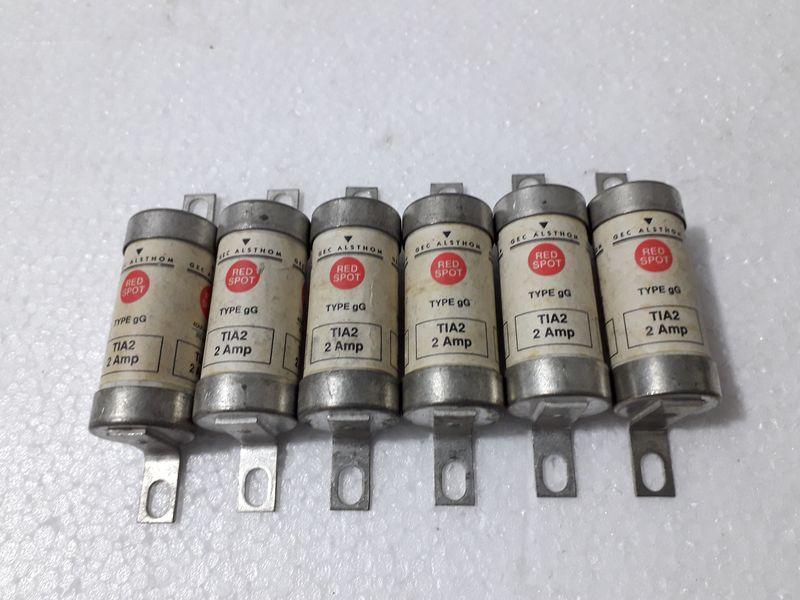 Gec Alsthom Tia2 Fuse Link 2Amp 40KA 460VDC 9Pcs Lot Sale