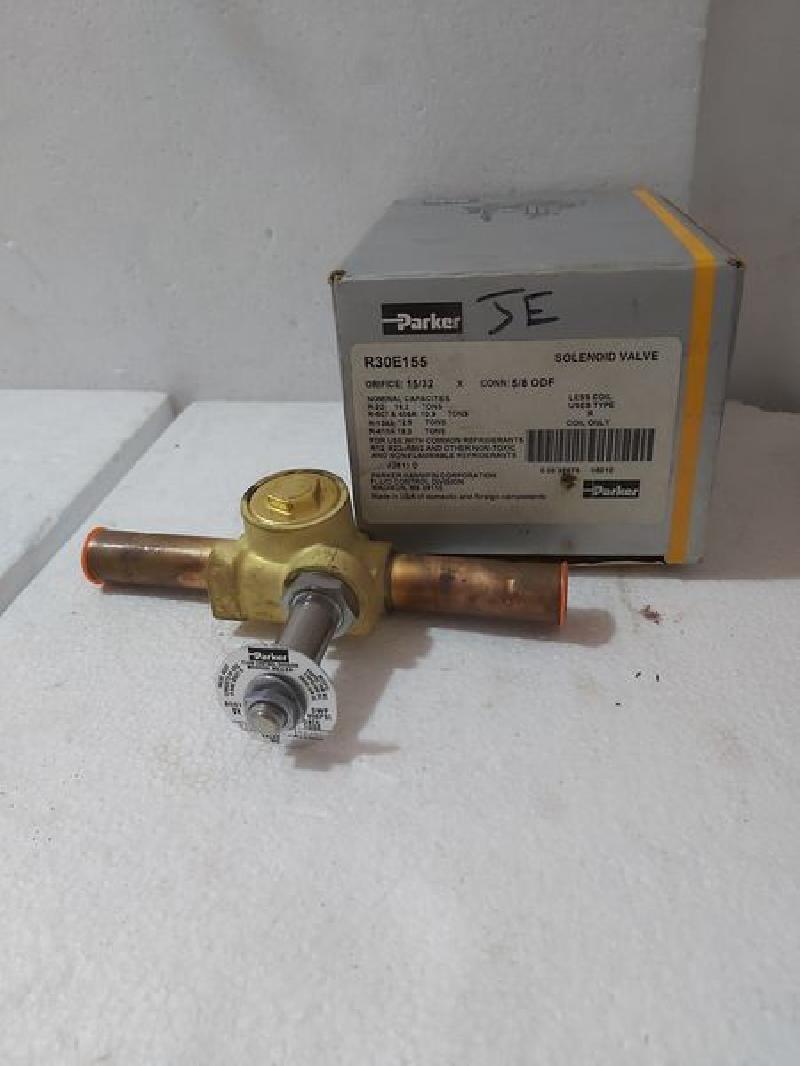 Parker R30E155 Solenoid Valve Orifice: 15/32 Conn: 5/8 ODF