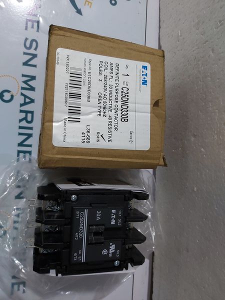 EATON C25DND330B DEFINITE PURPOSE CONTACTOR