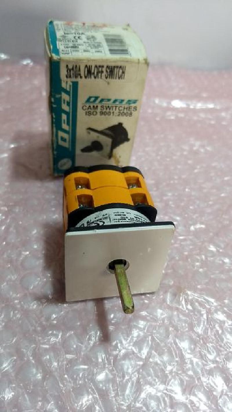 Opas Cam Switches - 3x10A On-Off Switch YPT3 01 010 3faz 50-60Hz 10A 400V