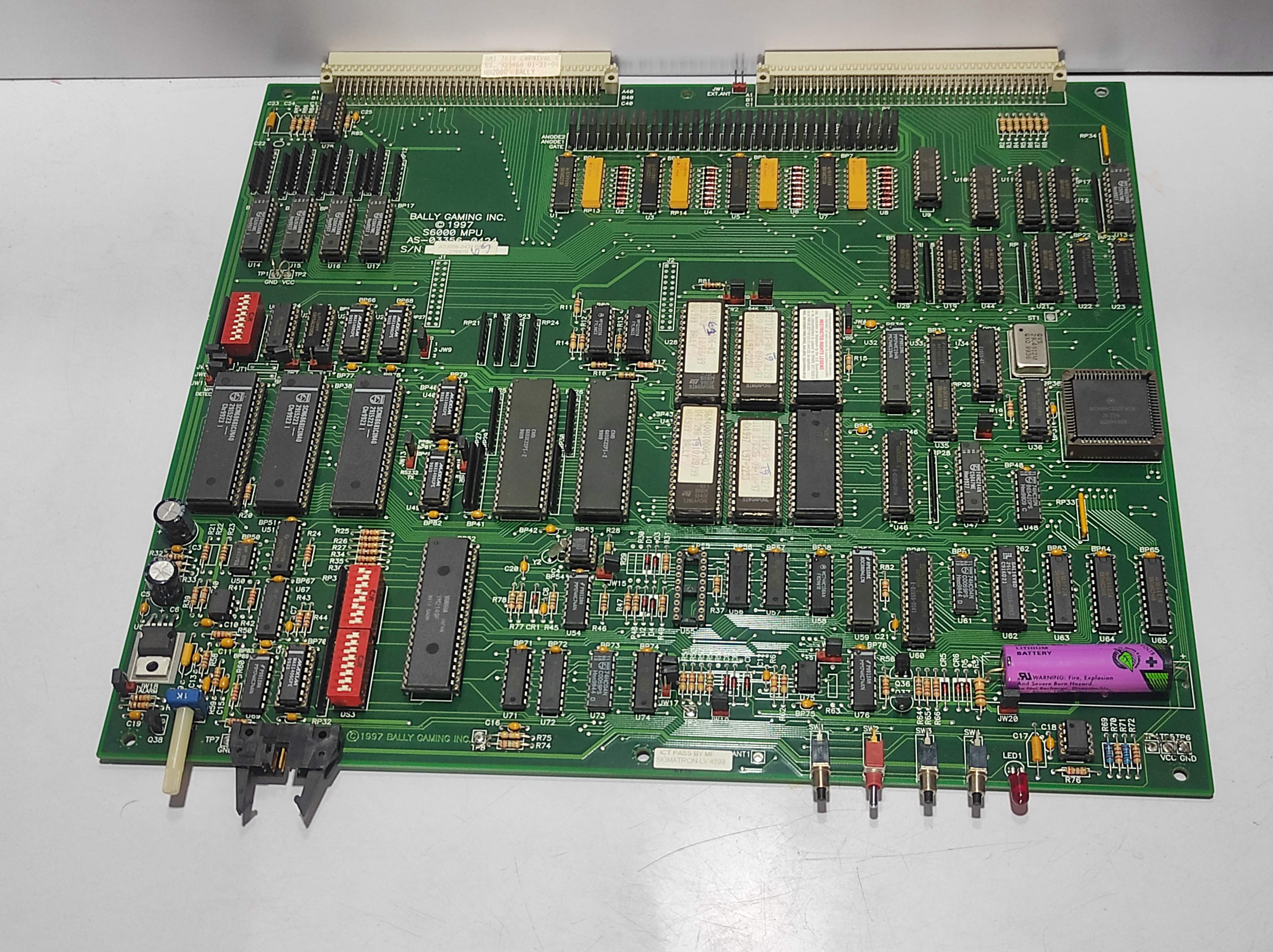 Bally Gaming S6000 MPU AS-03356-0424 Rev G PCB