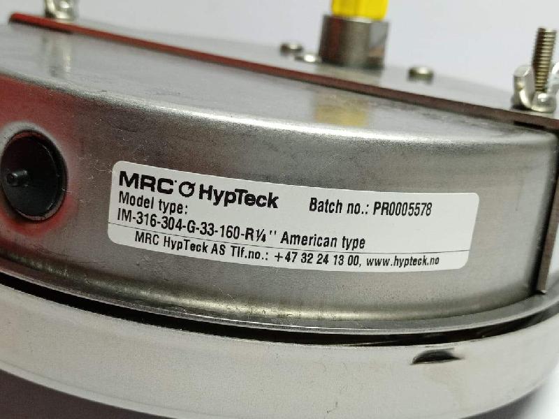 MRC Hyptech 1506989-1 IM-316-304-G-33-160-R1_4 Gauge