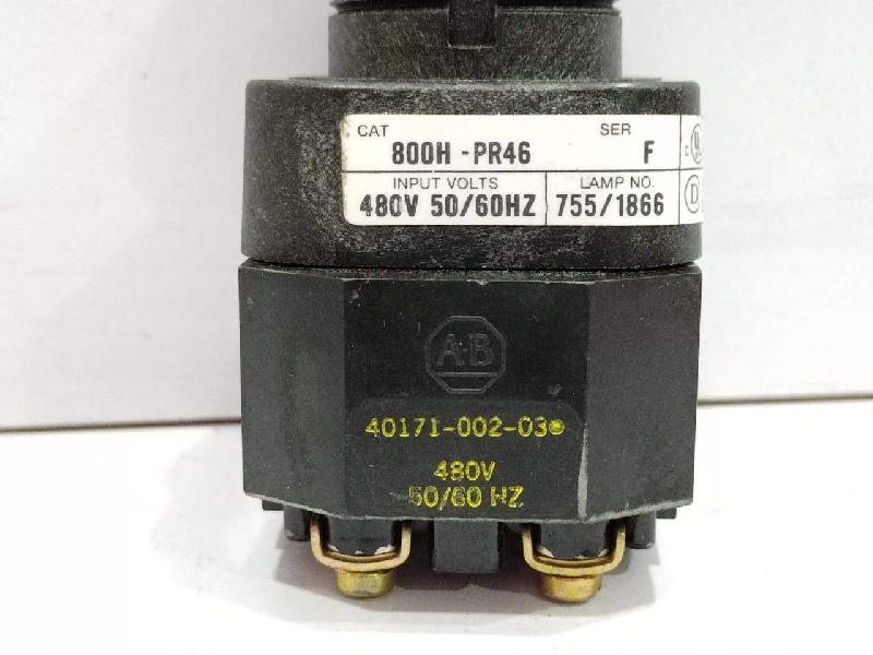 Allen Bradley 800H-PR46 Ser F Red Pilot light