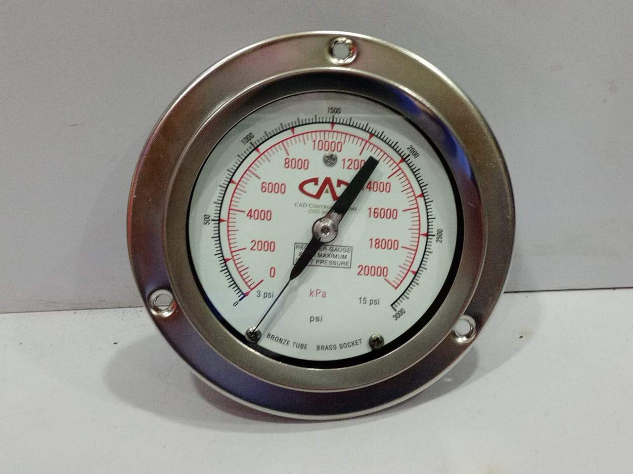 CAD Control 4060-1100 Receiver Gauge 0-20000 kPa 0-3000 psi