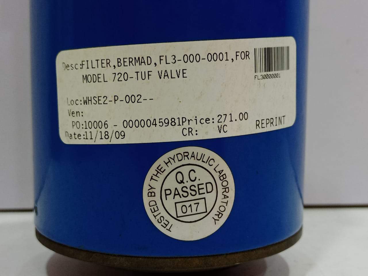 Bermad FL3-000-0001 Filter