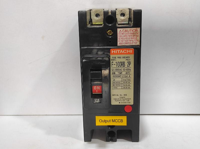 Hitachi F-100RB Circuit Breaker 2P 50A