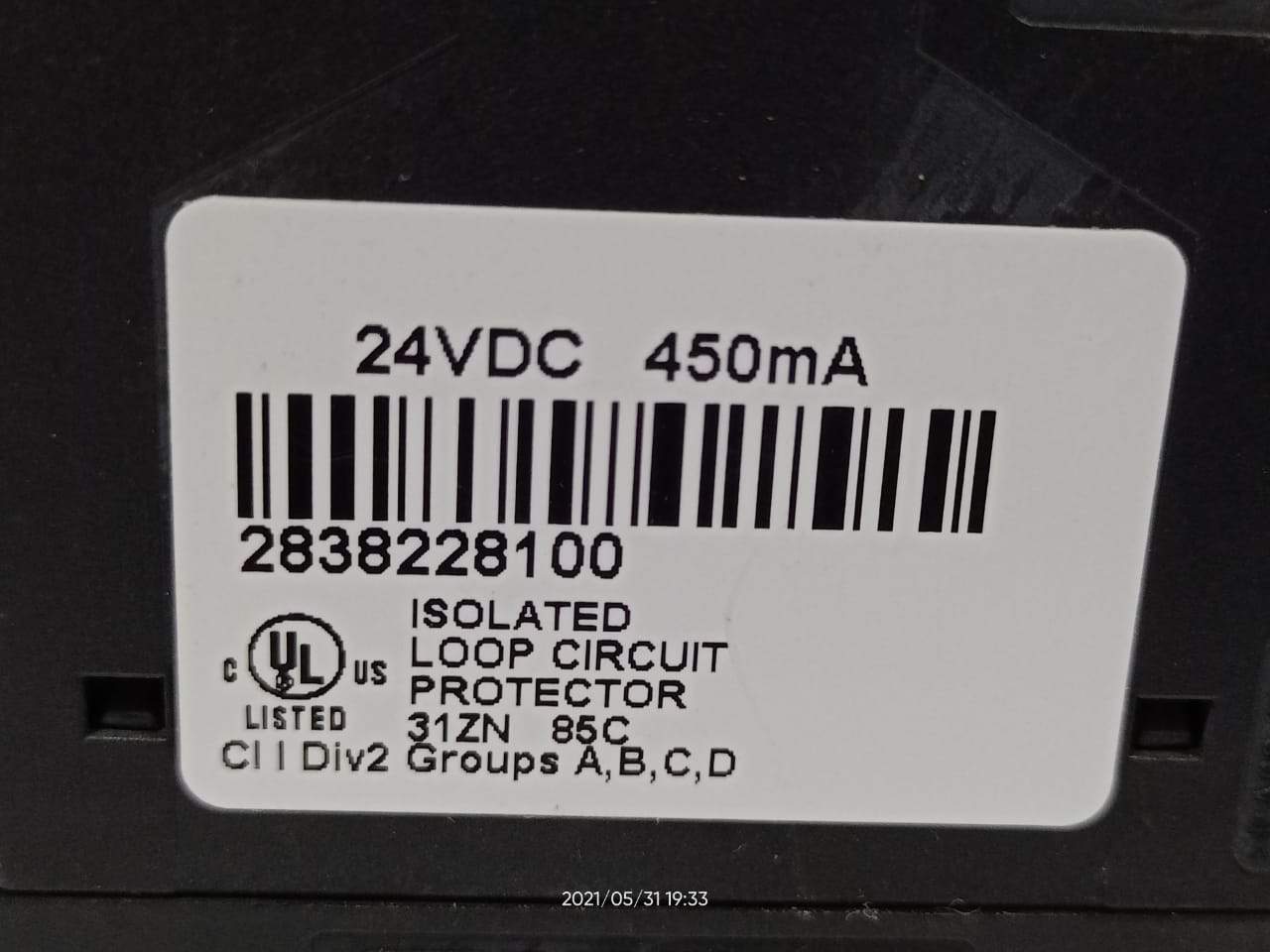 Phoenix Contact Plugtrab X-034 28 38 22 8 Isolated Loop Circuit Protector