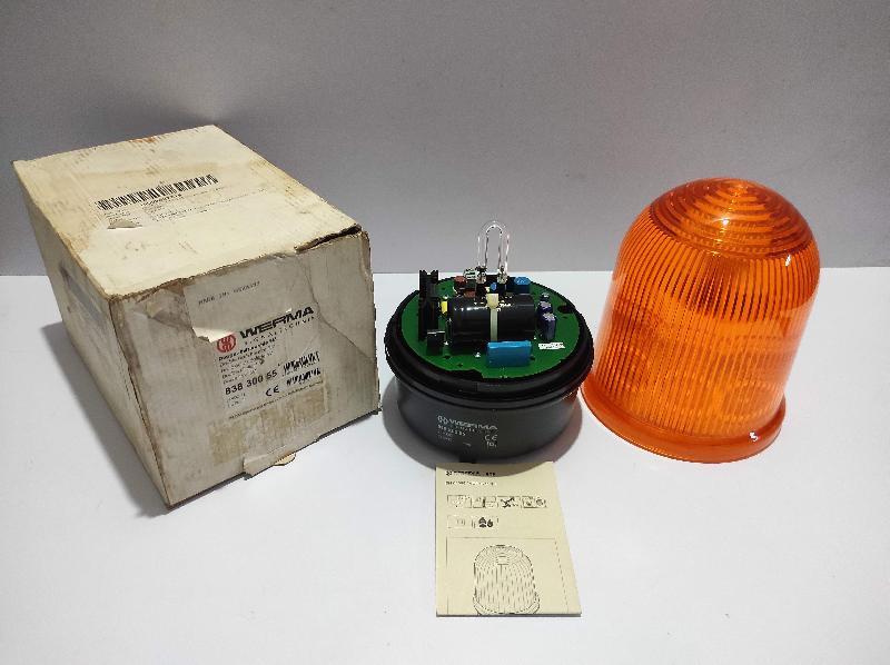 Werma 838 300 55 Double Flash Beacon BM 24VDC YE