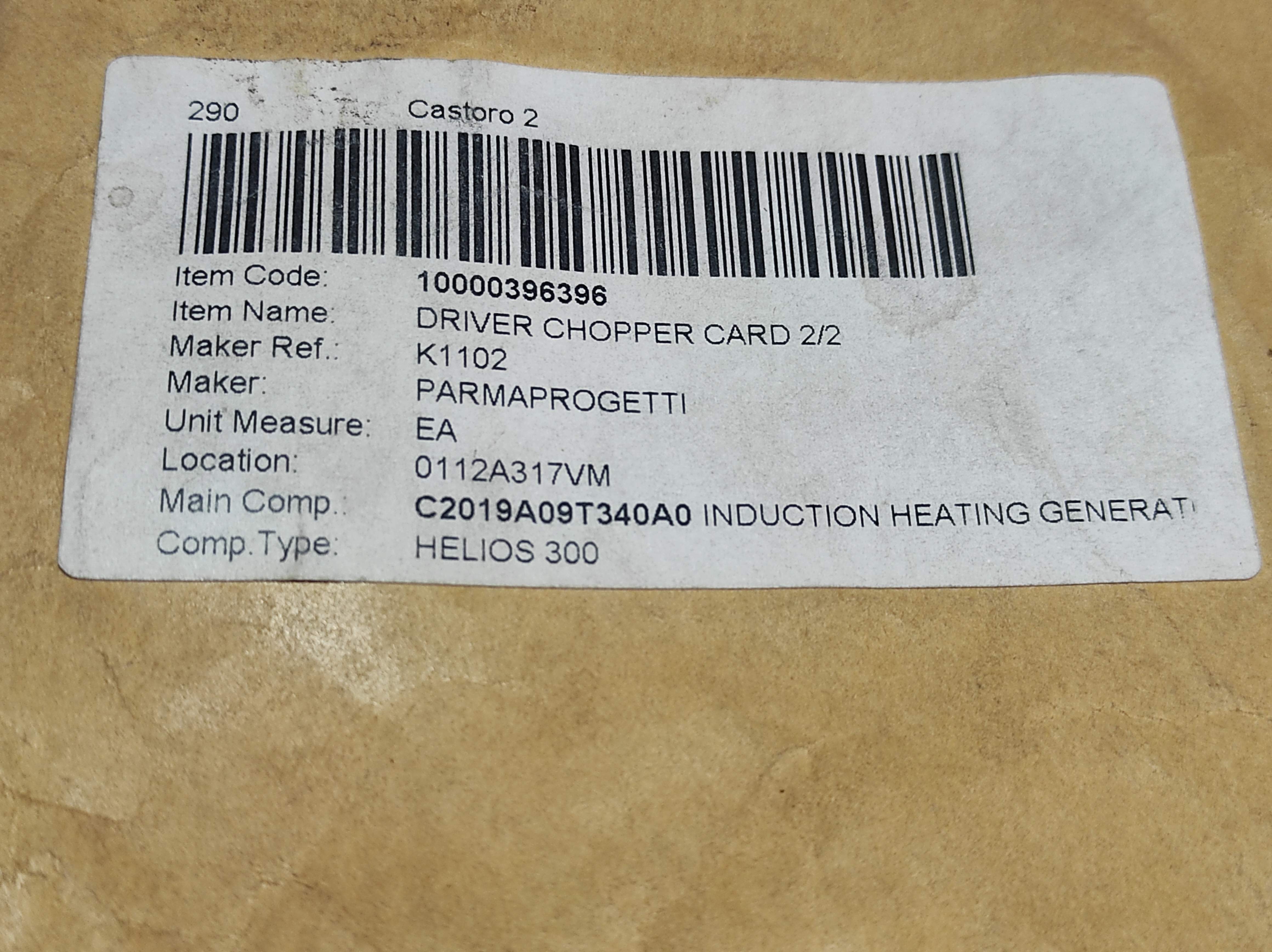 Parmaprogetti K1102 Driver Chopper Card T1083