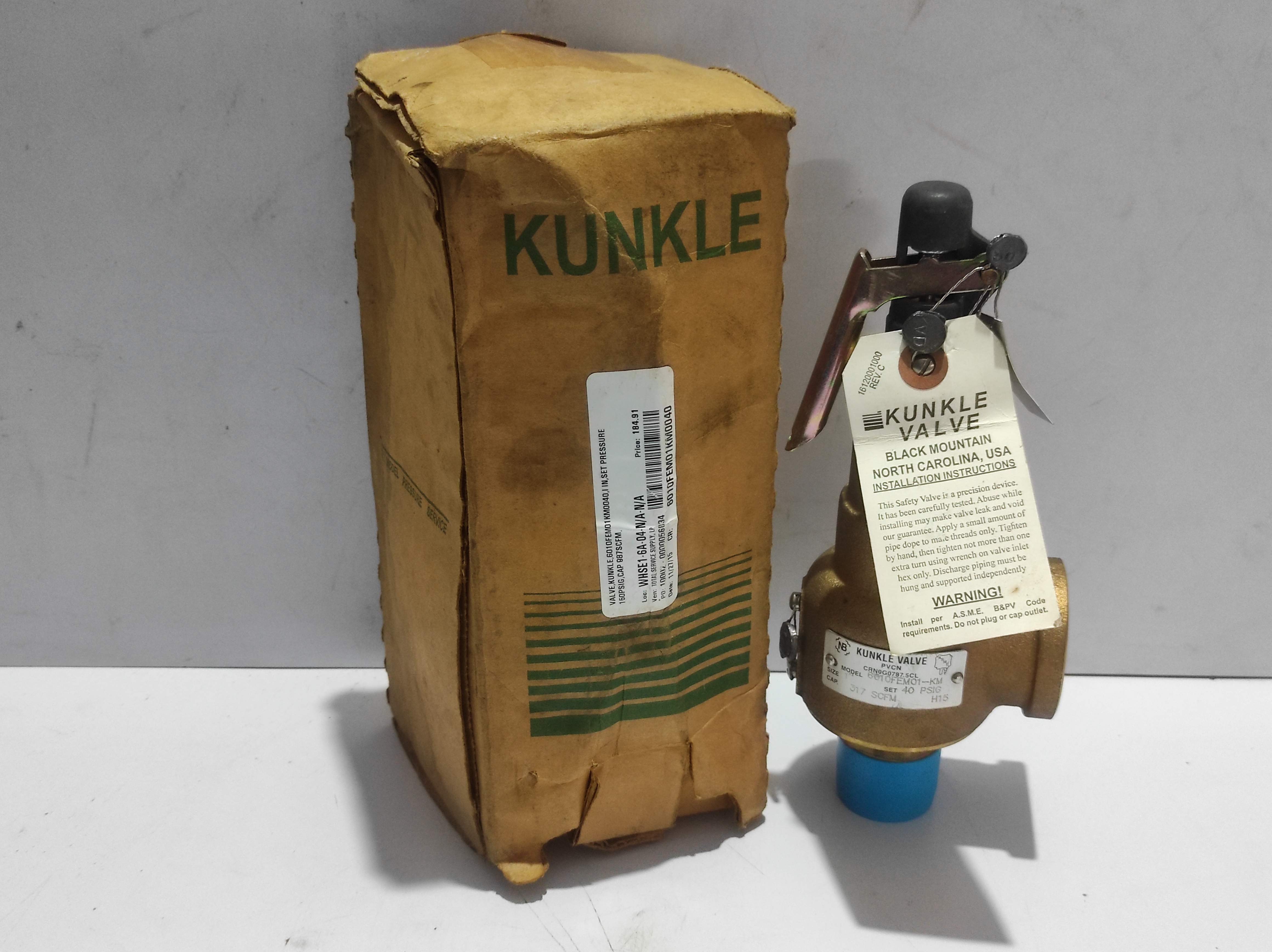 Kunkle Valve 6010FEM01-KM Valve