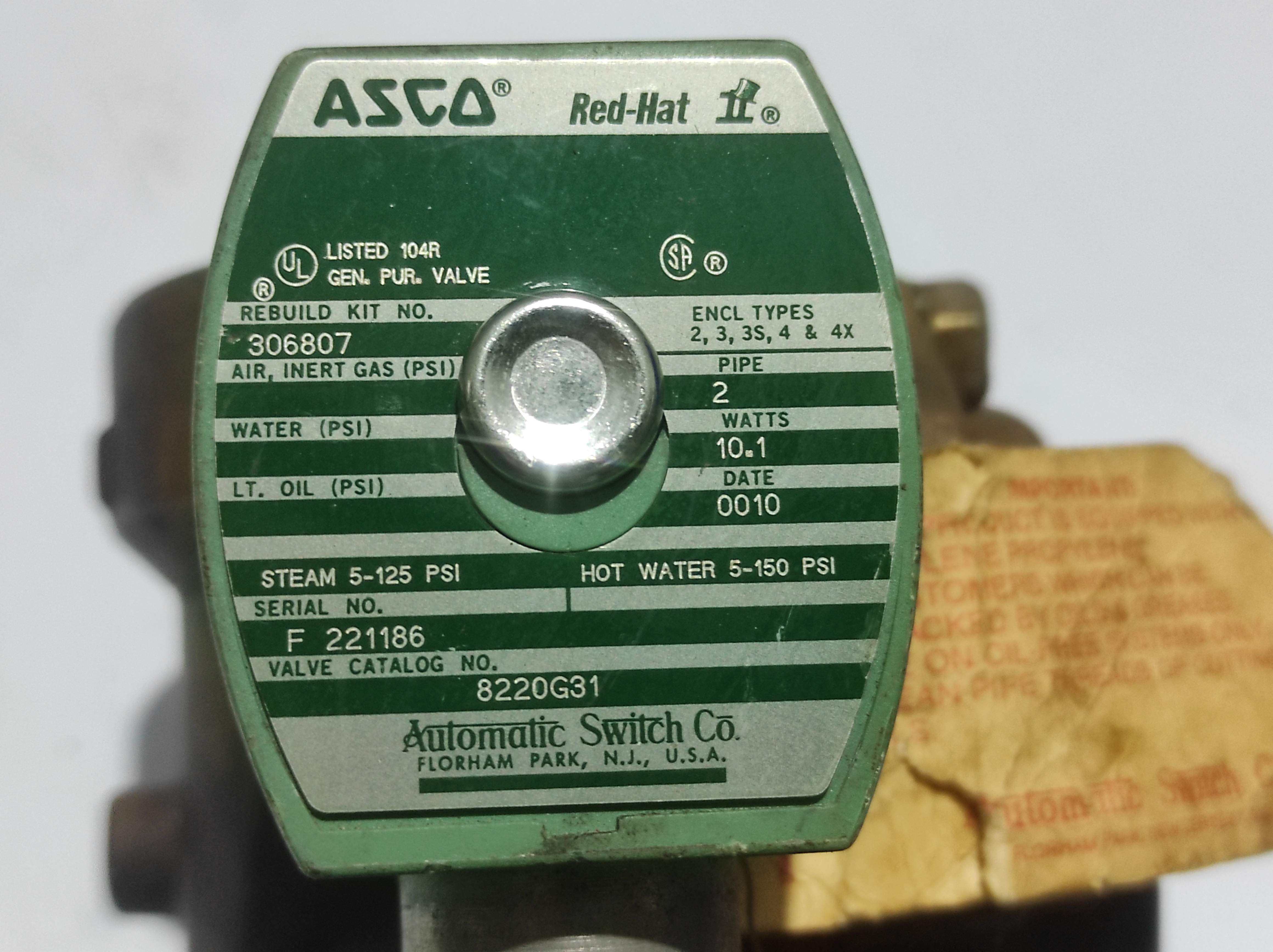 Asco 8220G31 Solenoid Valve