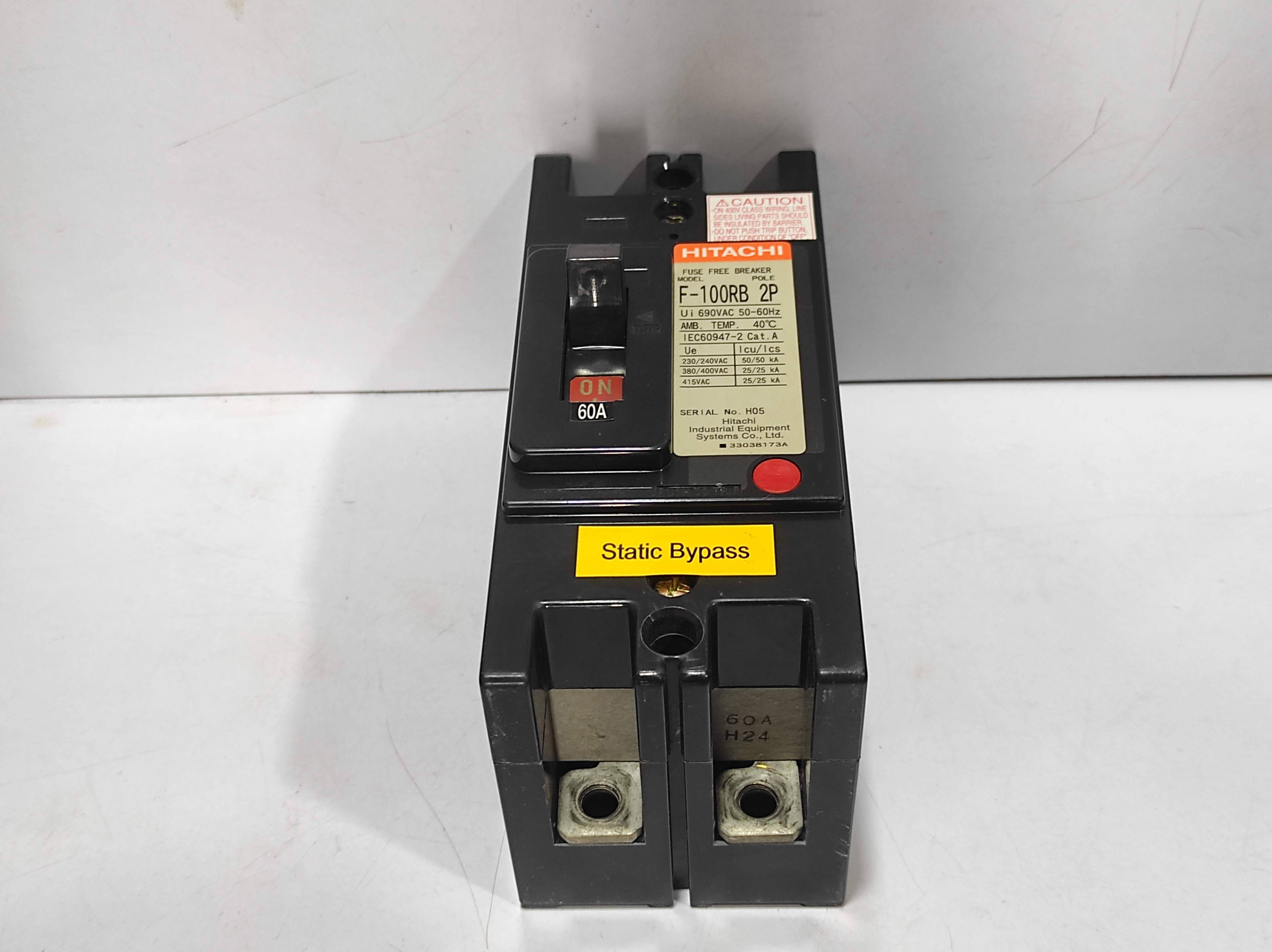 Hitachi F-100RB Circuit Breaker 2P 60A