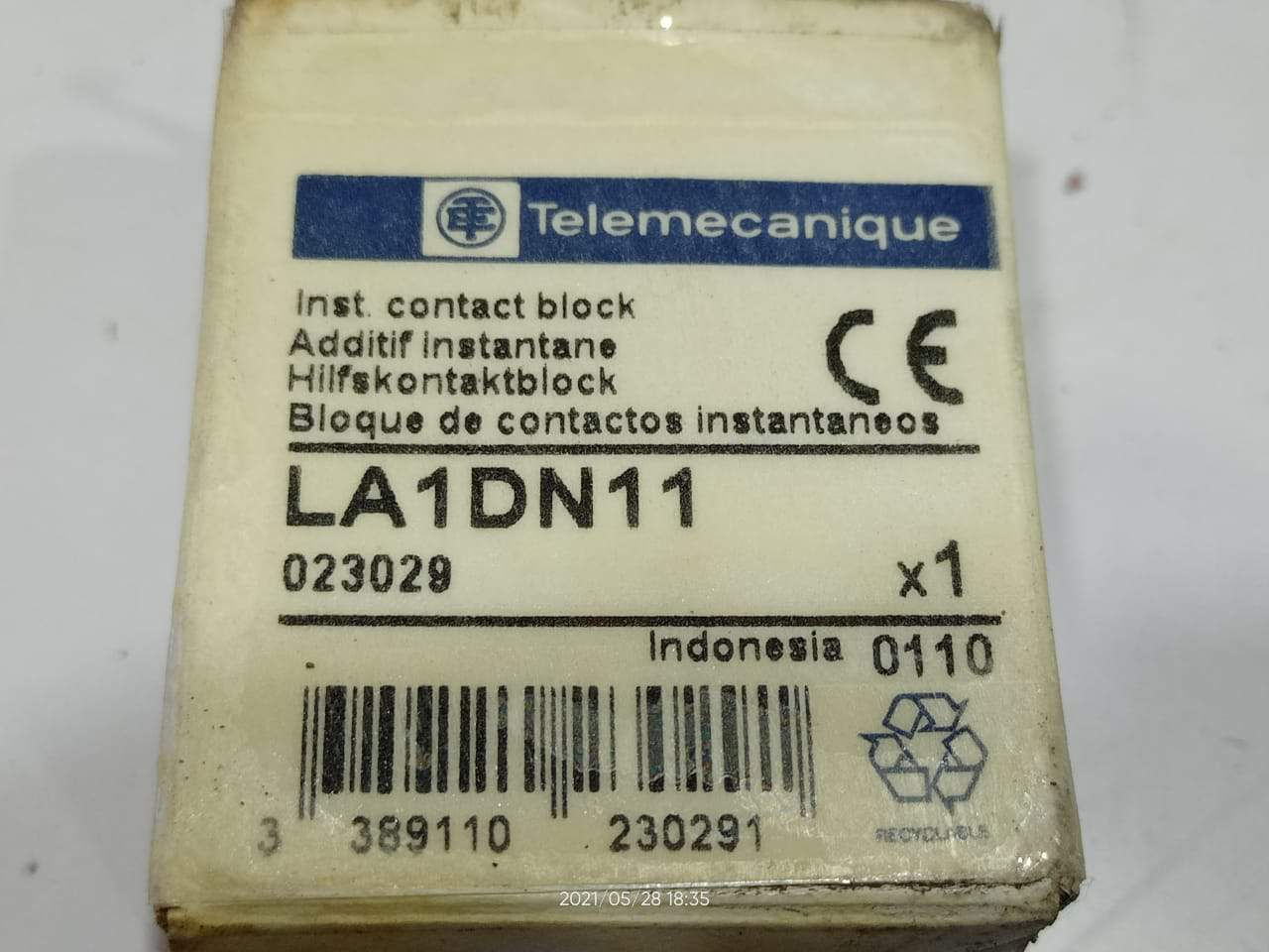 Telemecanique LC1 D1810F7 Contactor