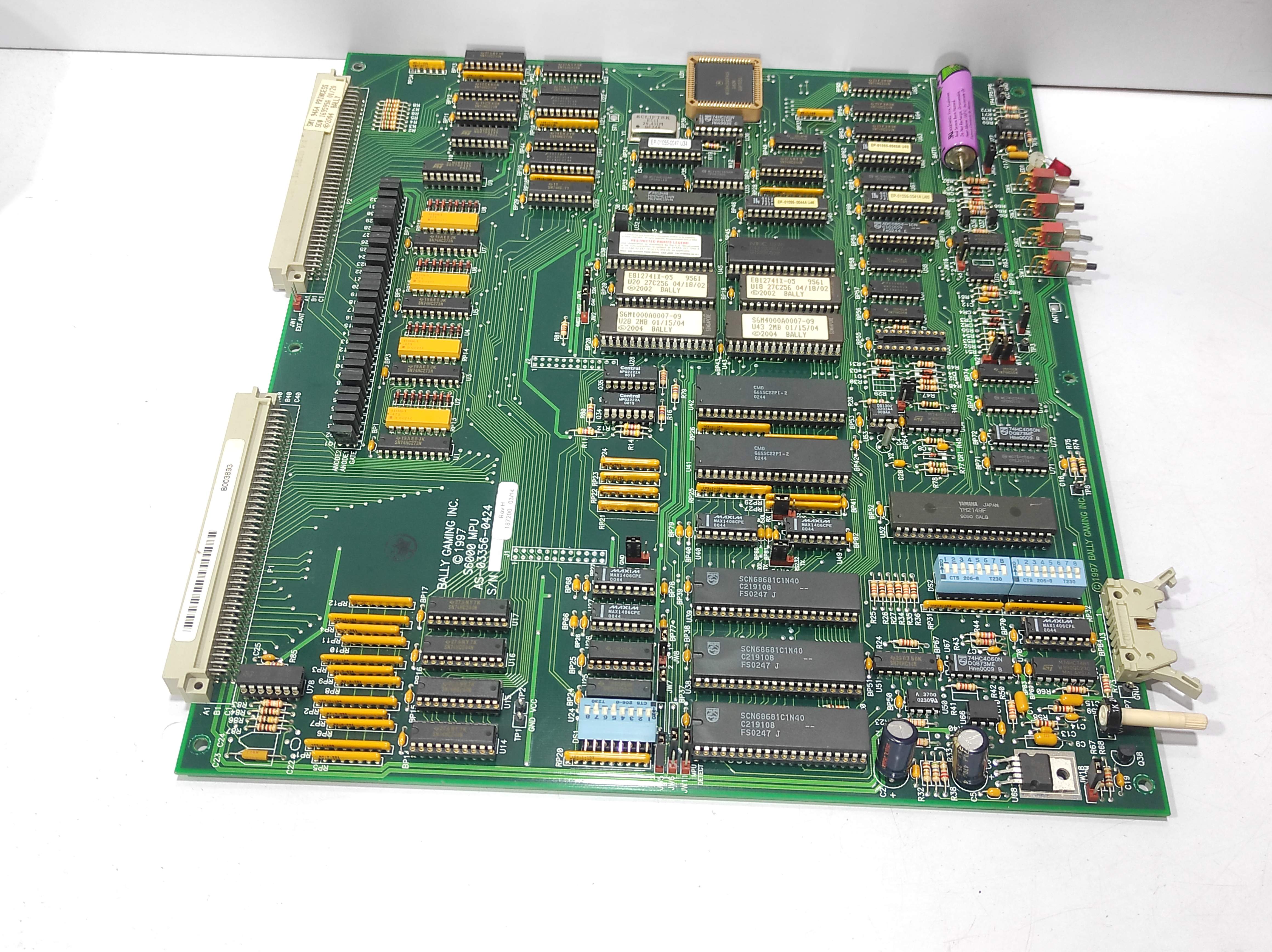 Bally S6000 MPU AS-03356-0424 Rev H PCB