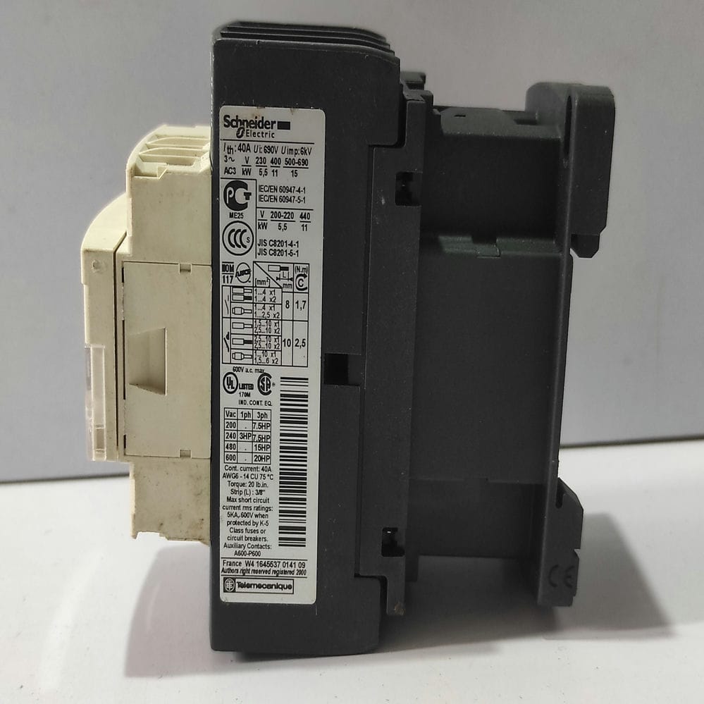 Schneider LC1D25F7 Contactor 110V 50_60Hz