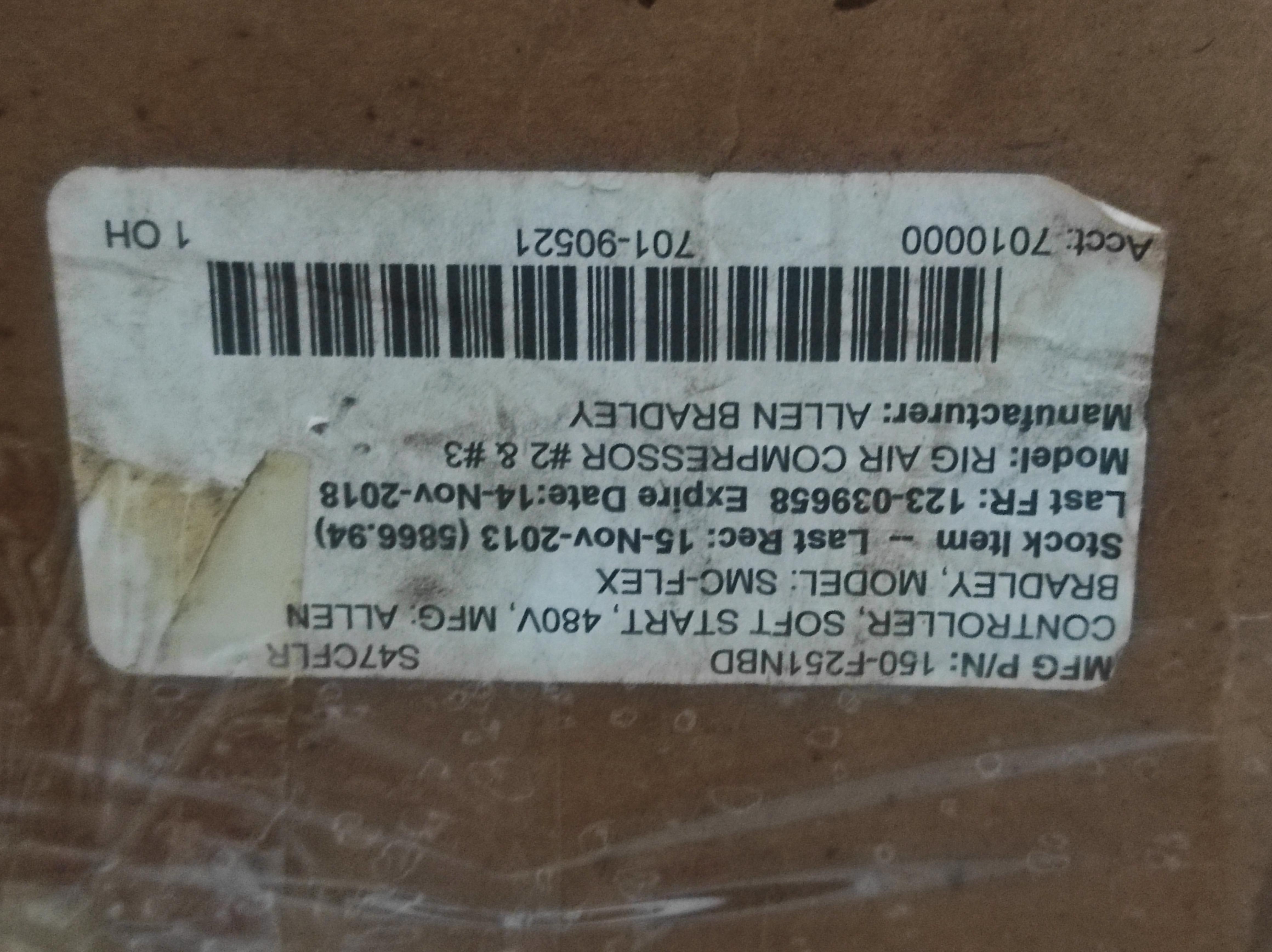 Allen Bradley SMC-Flex 150-F251NBD Ser B Soft Start Controller