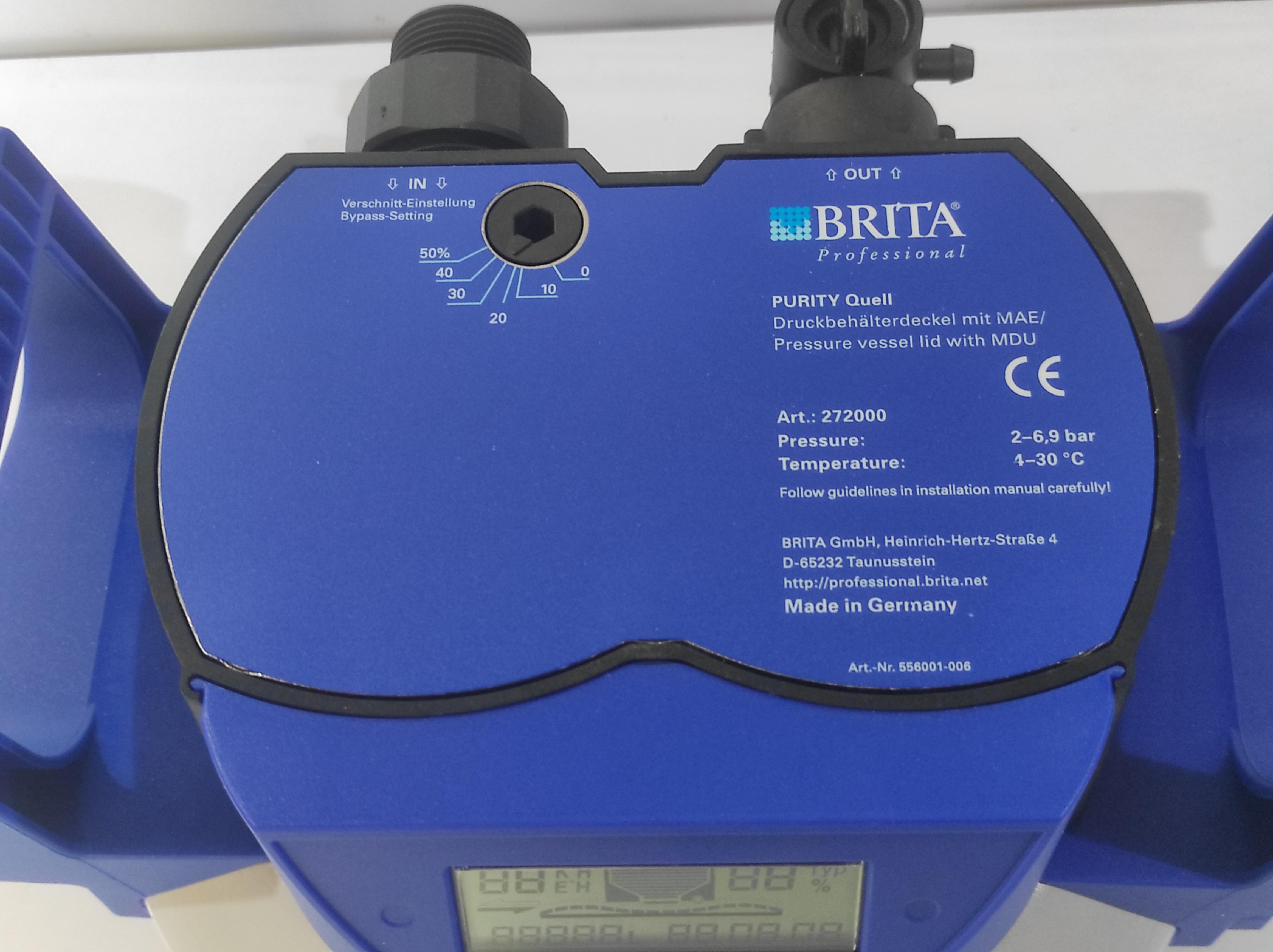 Brita 272000 Pressure Vessel Lid With MDU