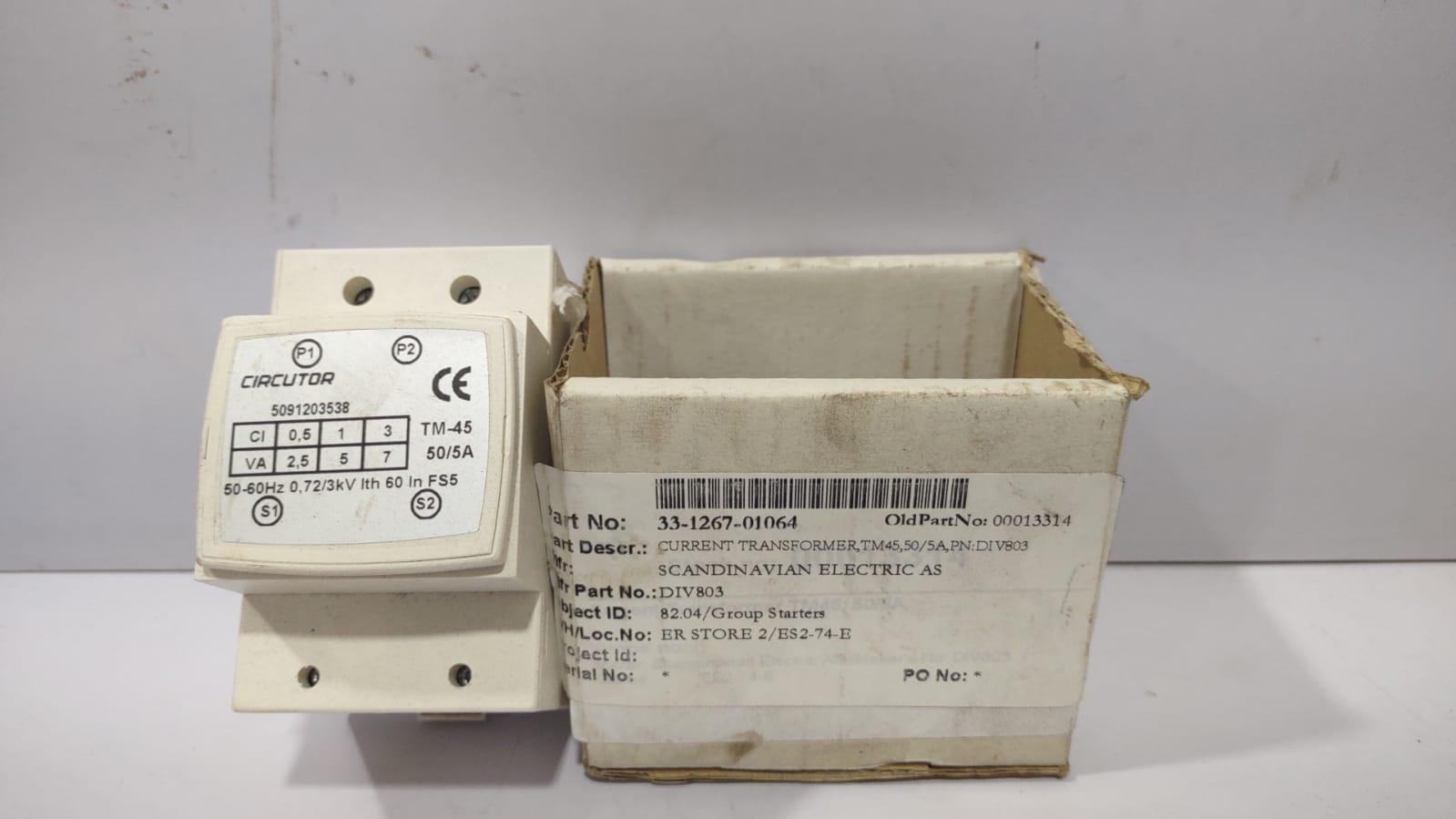 Circutor TM-45 Current Transformer TM45 50_5A